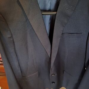 jf j.ferrar Slim Men's Jacket - Blue with Red Accent